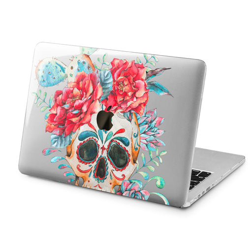 Lex Altern Lex Altern Colorful Floral Skull Case for your Laptop Apple Macbook.