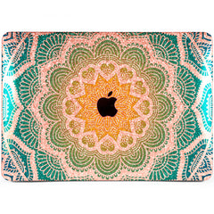 Lex Altern MacBook Glitter Case Green Mandala