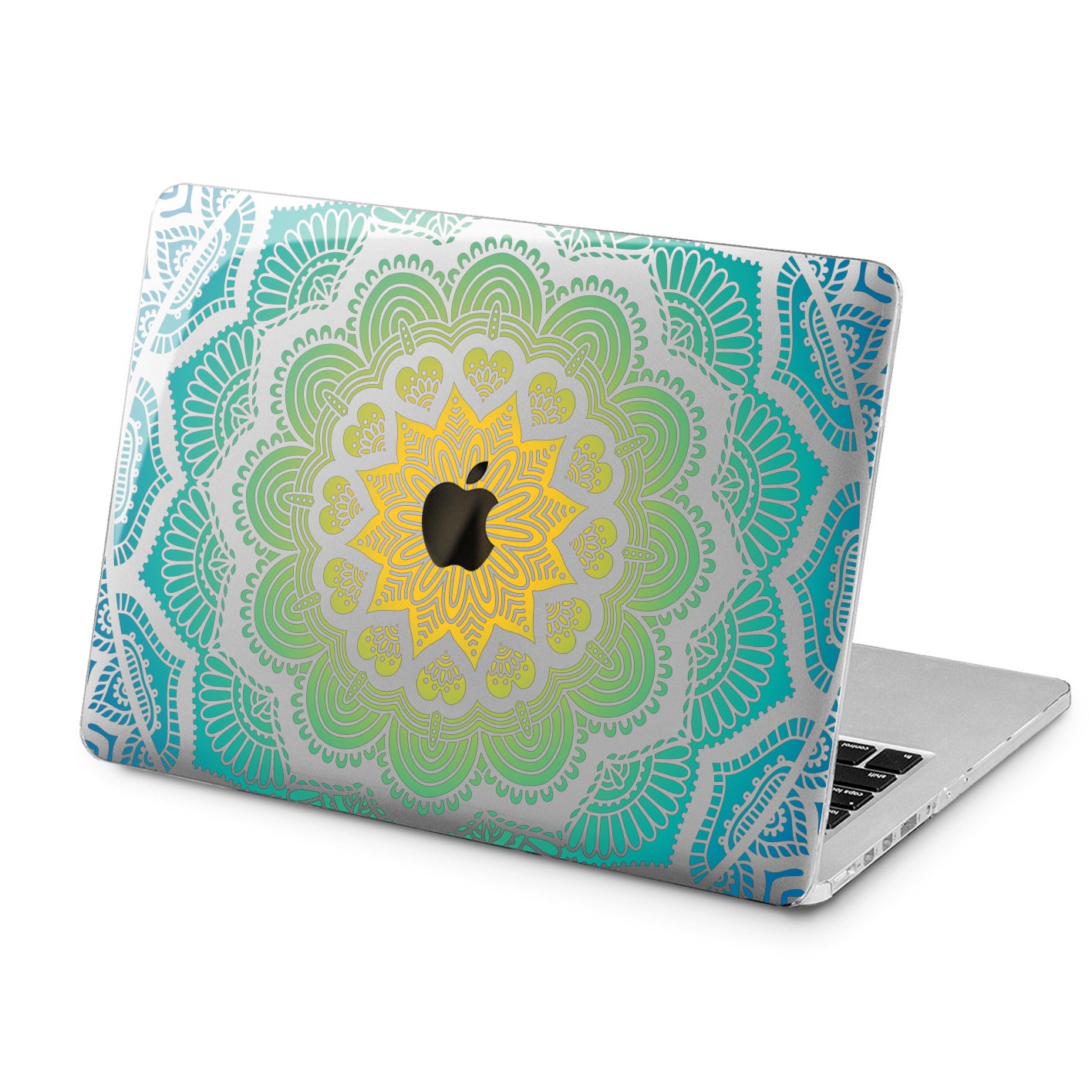 Lex Altern Lex Altern Green Mandala Case for your Laptop Apple Macbook.