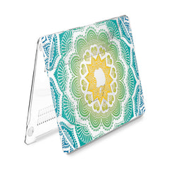 Lex Altern Hard Plastic MacBook Case Green Mandala