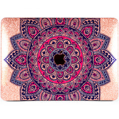 Lex Altern MacBook Glitter Case Bright Pink Mandala