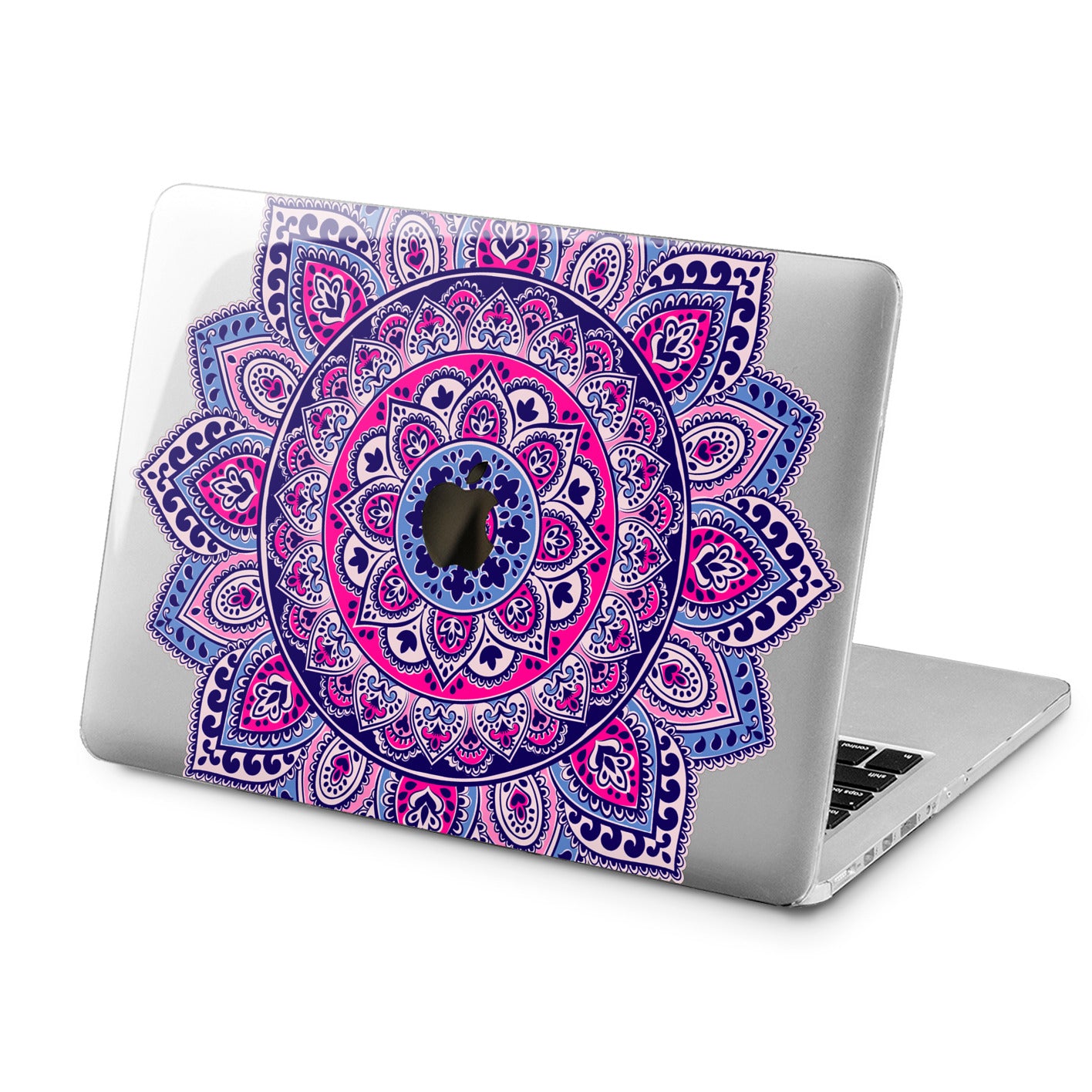 Lex Altern Lex Altern Bright Pink Mandala Case for your Laptop Apple Macbook.
