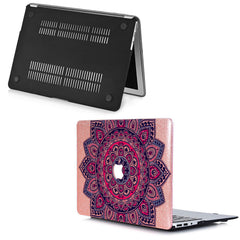 Lex Altern MacBook Glitter Case Bright Pink Mandala