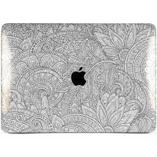Lex Altern MacBook Glitter Case Mandala Lotus Theme