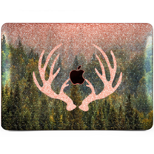 Lex Altern MacBook Glitter Case Beautiful Antlers
