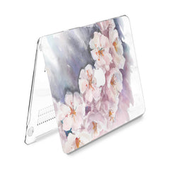 Lex Altern Hard Plastic MacBook Case White Jasmine Blossom