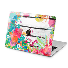 Lex Altern Lex Altern Watercolor Floral Art Case for your Laptop Apple Macbook.