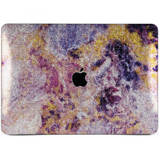 Lex Altern MacBook Glitter Case Purple Abstract Art