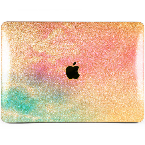 Lex Altern MacBook Glitter Case Rainbow Clouds