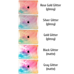 Lex Altern MacBook Glitter Case Rainbow Clouds