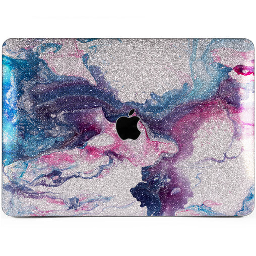 Lex Altern MacBook Glitter Case Purple Oil Art