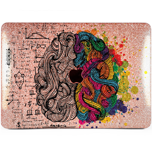Lex Altern MacBook Glitter Case Creative Brain