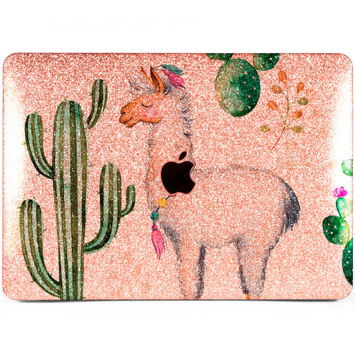Lex Altern MacBook Glitter Case Adorable Llama