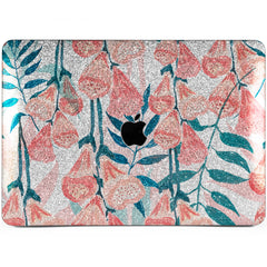 Lex Altern MacBook Glitter Case Watercolor Red Flowers