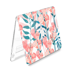Lex Altern Hard Plastic MacBook Case Watercolor Red Flowers