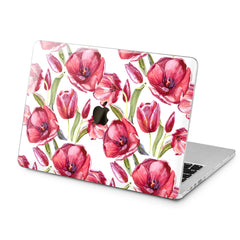 Lex Altern Lex Altern Red Tulips Case for your Laptop Apple Macbook.