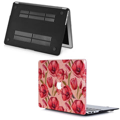 Lex Altern MacBook Glitter Case Red Tulips