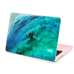 Lex Altern Hard Plastic MacBook Case Green Watercolor