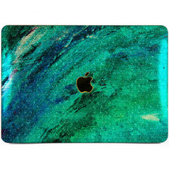 Lex Altern MacBook Glitter Case Green Watercolor