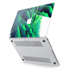 Lex Altern Hard Plastic MacBook Case Abstract Green Theme