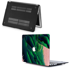 Lex Altern MacBook Glitter Case Abstract Green Theme
