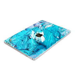 Lex Altern Hard Plastic MacBook Case Blue Gouaches Art