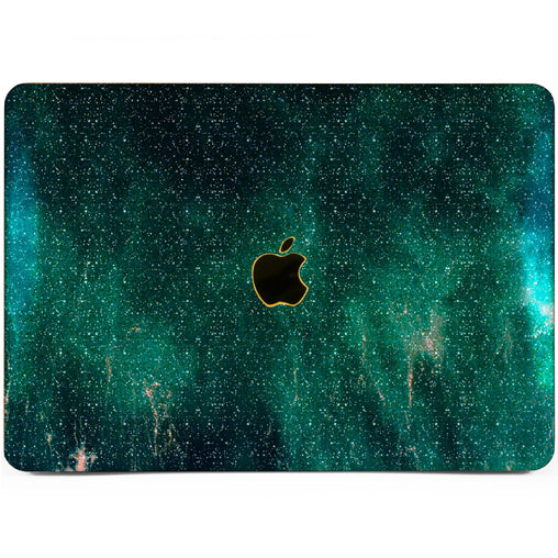 Lex Altern MacBook Glitter Case Dark Emerald Print