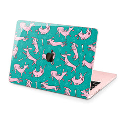 Lex Altern Hard Plastic MacBook Case Pink Dachshund