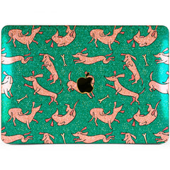 Lex Altern MacBook Glitter Case Pink Dachshund