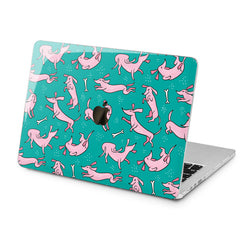 Lex Altern Lex Altern Pink Dachshund Case for your Laptop Apple Macbook.
