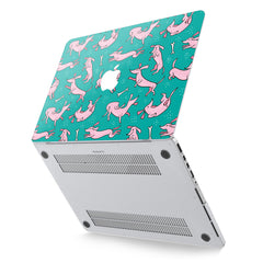 Lex Altern Hard Plastic MacBook Case Pink Dachshund