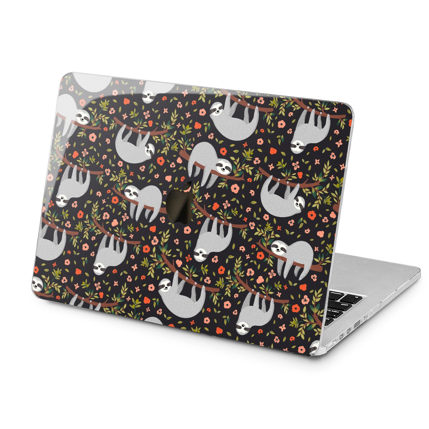 Lex Altern Lex Altern Floral Sloths Case for your Laptop Apple Macbook.