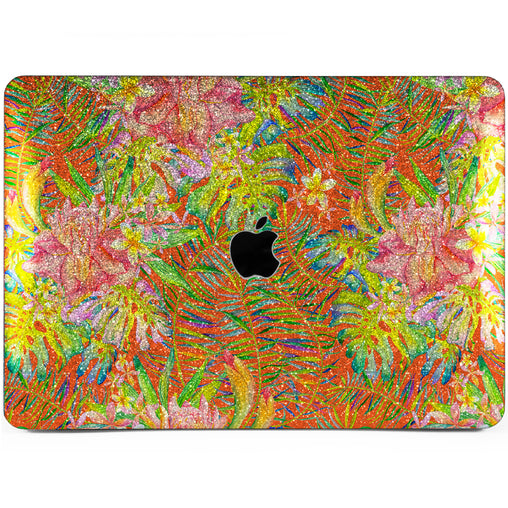 Lex Altern MacBook Glitter Case Bright Monstera