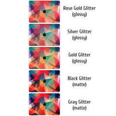 Lex Altern MacBook Glitter Case Colorful Geometric Print
