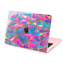 Lex Altern Hard Plastic MacBook Case Pink Triangles