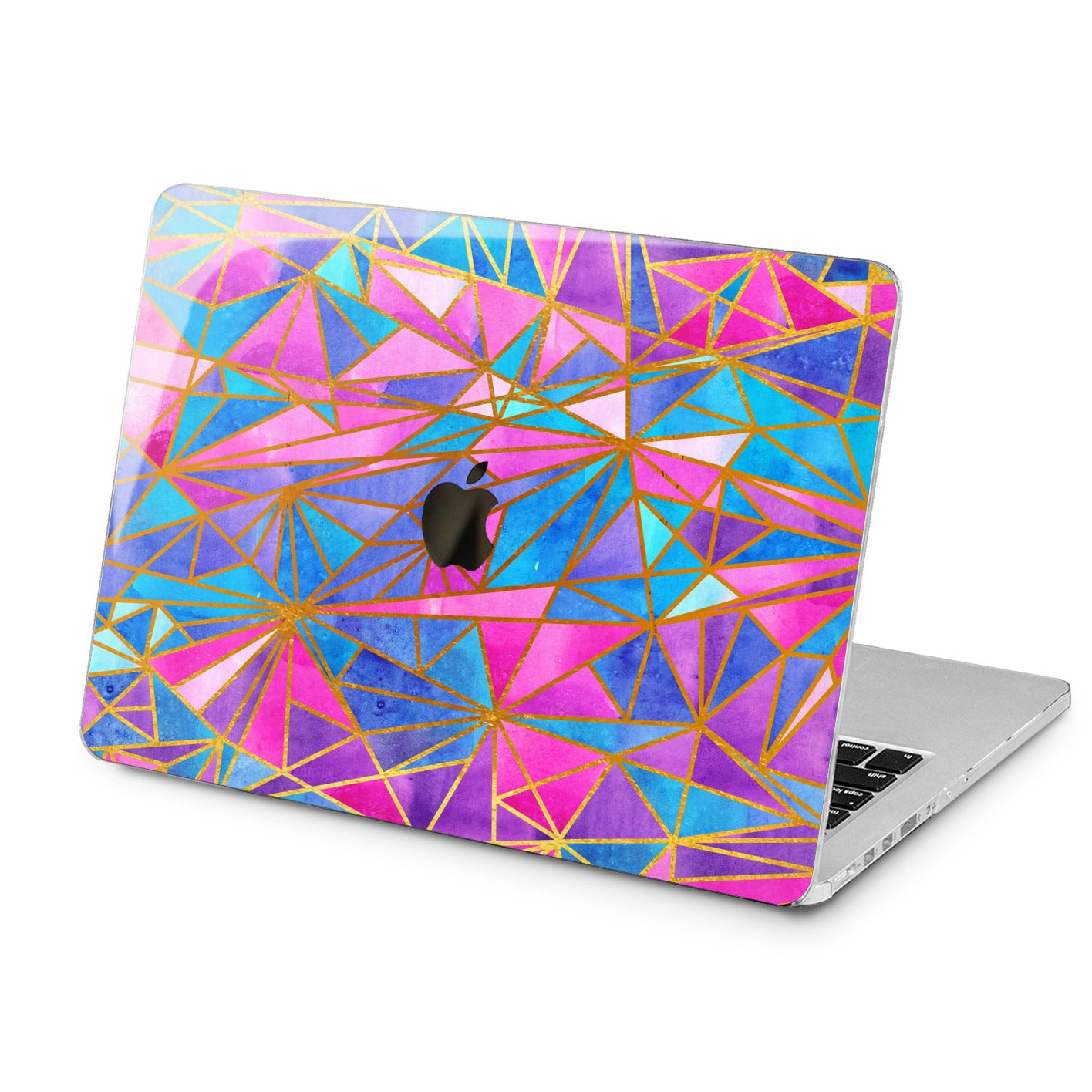 Lex Altern Lex Altern Pink Triangles Case for your Laptop Apple Macbook.