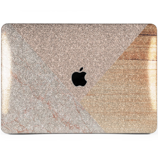 Lex Altern MacBook Glitter Case Marble Triangle