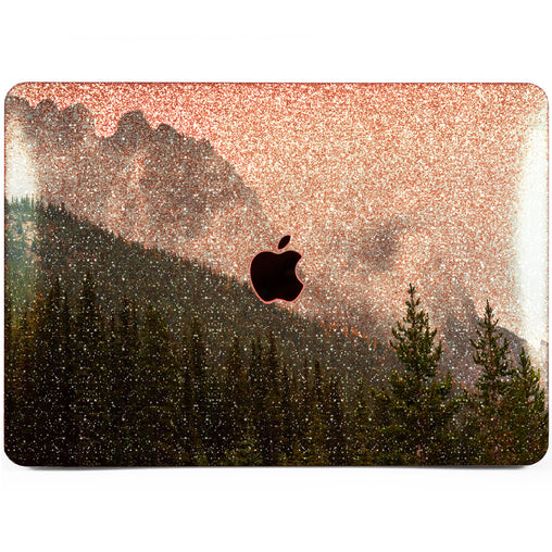 Lex Altern MacBook Glitter Case Forest Landscape