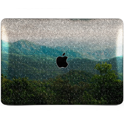 Lex Altern MacBook Glitter Case Forest Mountain