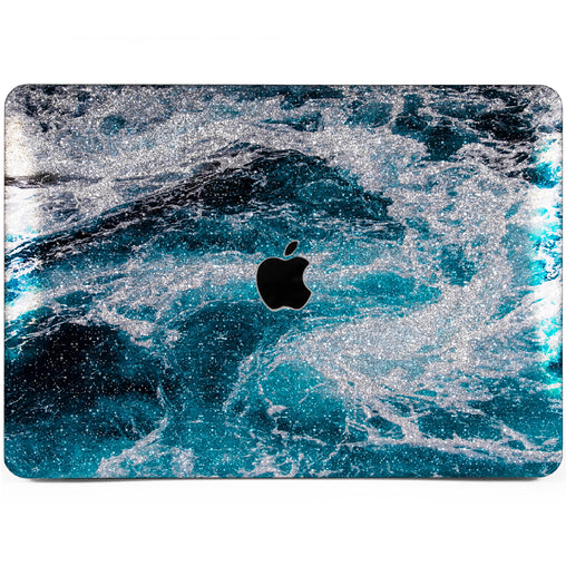 Lex Altern MacBook Glitter Case Sea Waves Theme
