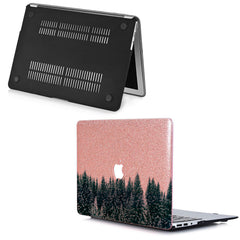 Lex Altern MacBook Glitter Case Winter Forest