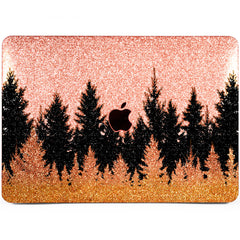 Lex Altern MacBook Glitter Case Golden Forest