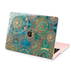 Lex Altern Hard Plastic MacBook Case Golden Boho Theme