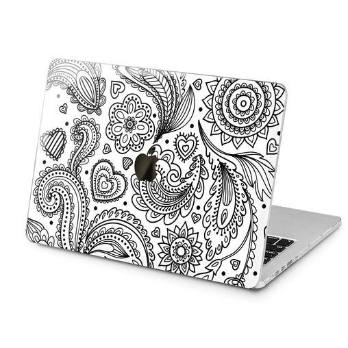 Lex Altern Lex Altern Arabic Black Pattern Case for your Laptop Apple Macbook.