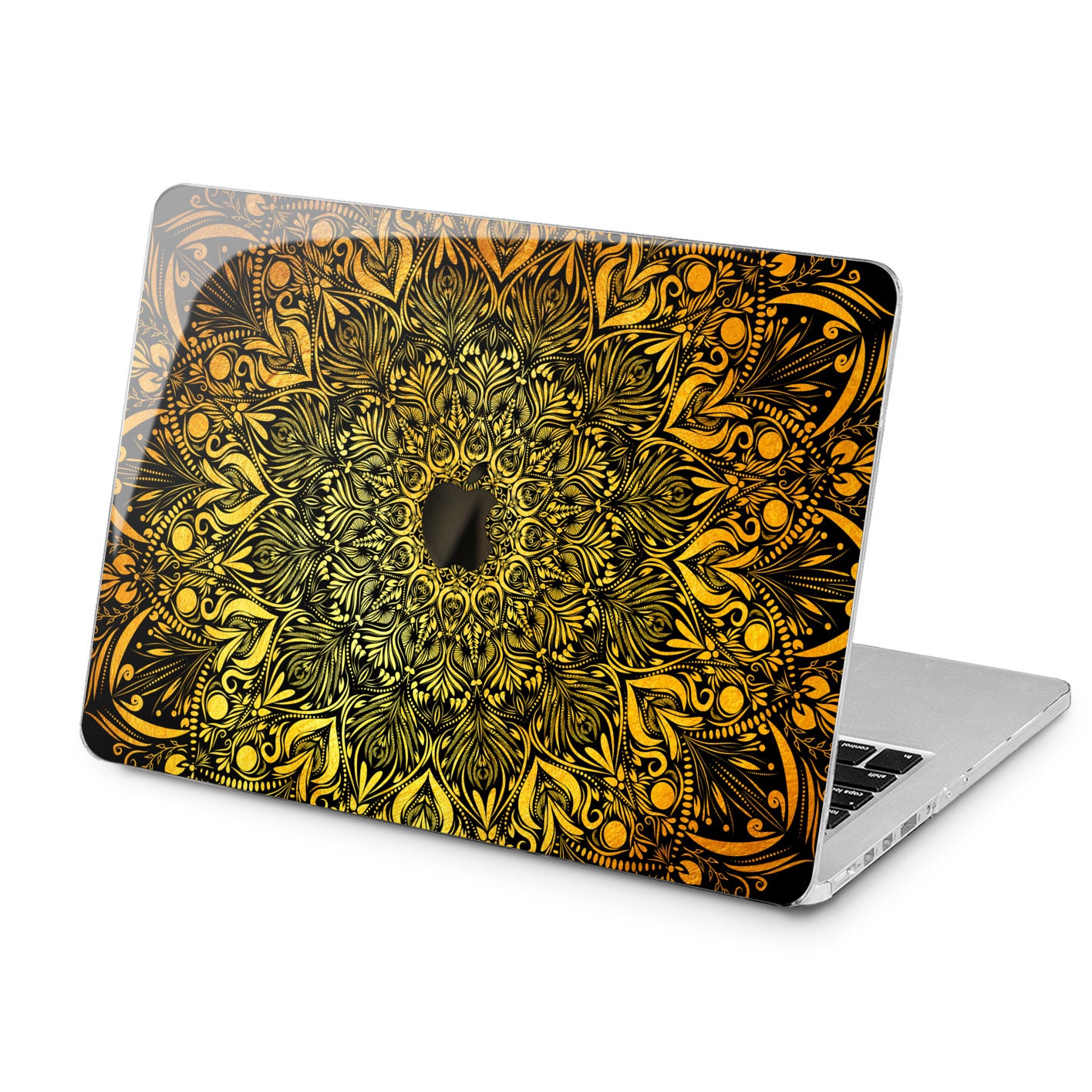 Lex Altern Lex Altern Yellow Mandala Case for your Laptop Apple Macbook.
