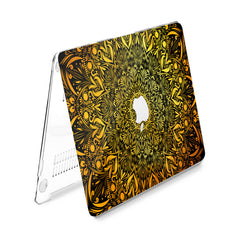 Lex Altern Hard Plastic MacBook Case Yellow Mandala