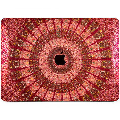 Lex Altern MacBook Glitter Case Indian Red Pattern