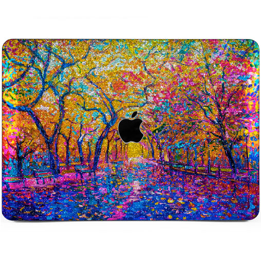 Lex Altern MacBook Glitter Case Colorful Trees Print