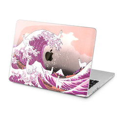 Lex Altern Lex Altern Pink Big Wave Case for your Laptop Apple Macbook.