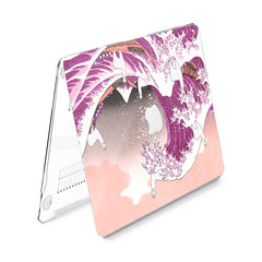 Lex Altern Hard Plastic MacBook Case Pink Big Wave